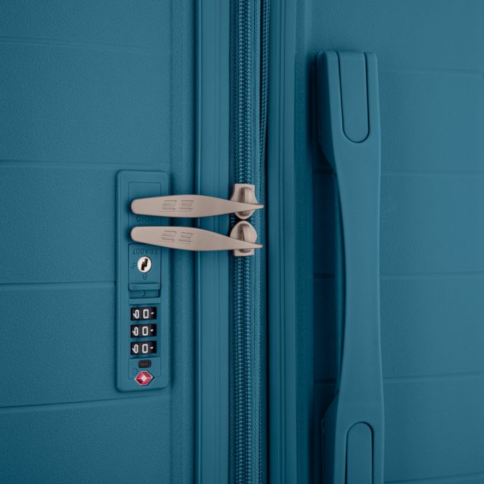 Набір валіз 2E, Aero, поліпропілен, (L+M+S), TSA, 4 колеса, EXP, синій