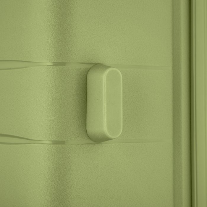 Набір валіз 2E, Aero, поліпропілен, (L+M+S), TSA, 4 колеса, EXP, оливково-зелений