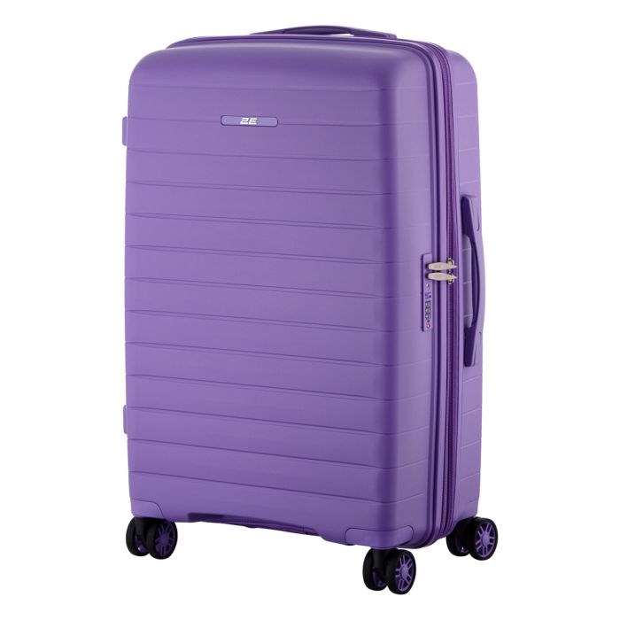 Набір валіз 2E, Aero, поліпропілен, (L+M+S), TSA, 4 колеса, EXP, лавандовий