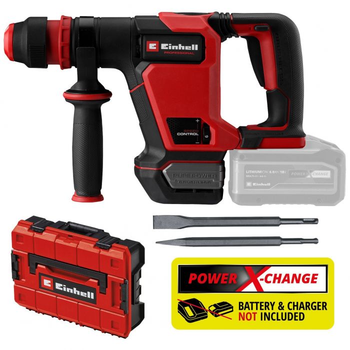 Молоток відбійний акумуляторний Einhell TP-DH 18/4 Li BL - Solo 18Вт 4Дж 4600уд/хв 2.88кг без АКБ та ЗП