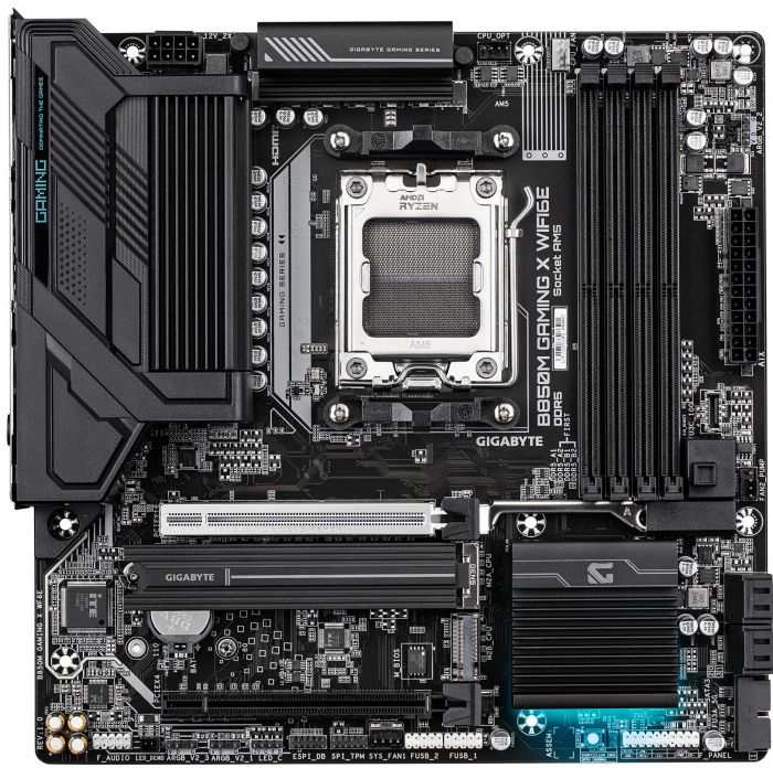 Материнська плата GIGABYTE B850M GAMING X WF6E sAM5 B850 4xDDR5 M.2 Wi-Fi BT HDMI DP mATX