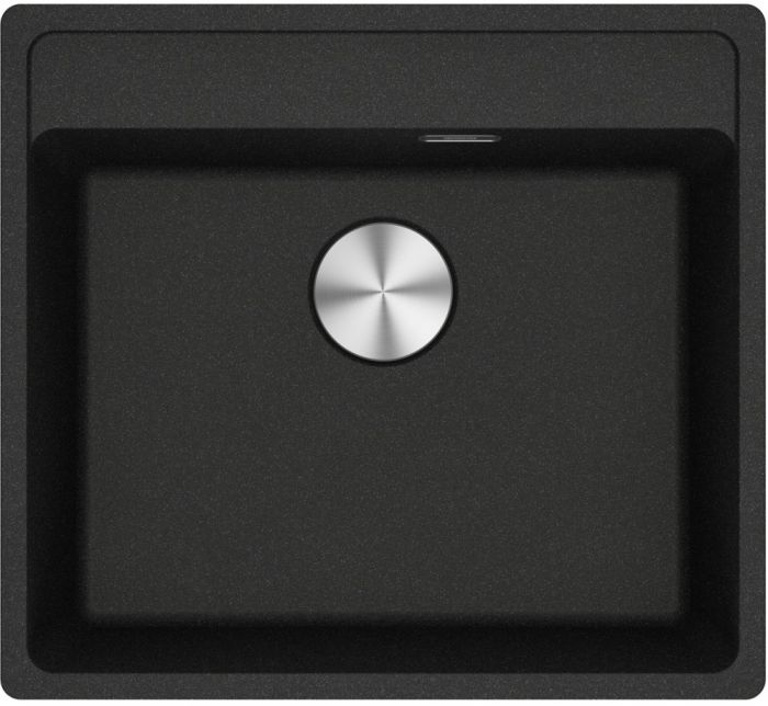 Мийка кухонна Franke Maris, фраграніт, прямокутник, без крила, 560х510х200мм, чаша - 1, врізна, MRG 610-52 TL, онікс