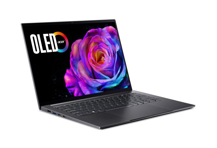 Ноутбук Acer Swift X 14 SFX14-73G 14.5" 2.8K OLED, Intel U7-255H, 16GB, F1TB, NVD5050-8, Win11, сірий