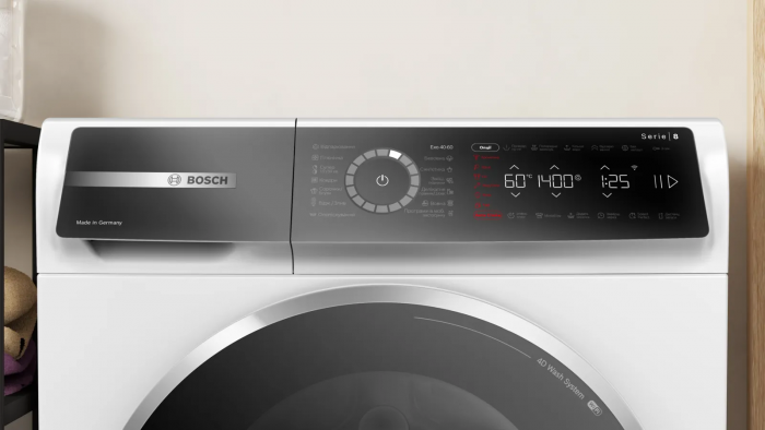Пральна машина Bosch фронтальна, 9кг, 1400, A, 60см, дисплей, білий