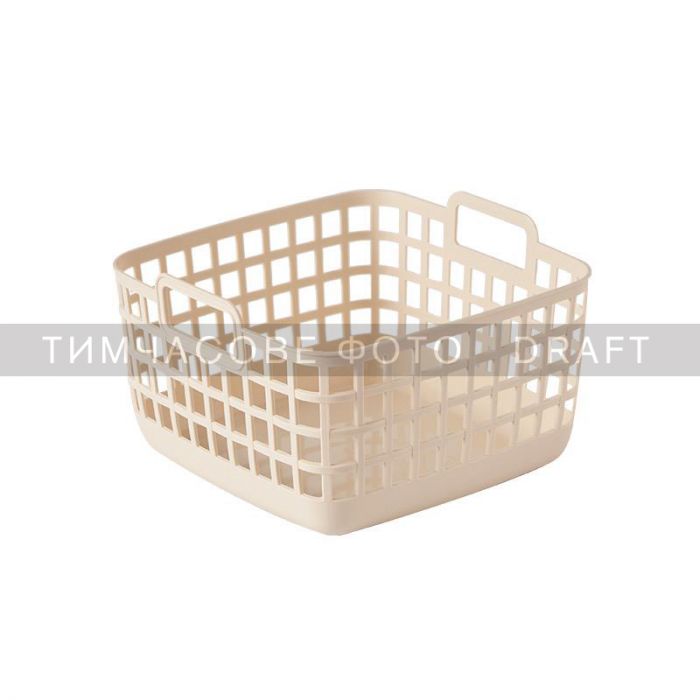 Кошик для зберігання Ardesto 20.6x20x12.4см, 3л, пластик PP, бежевий Кошик для зберігання Ardesto 20.6x20x12.4см, 3л, пластик PP, бежевий