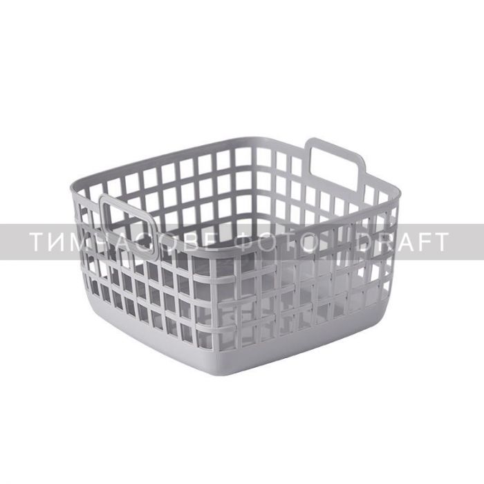 Кошик для зберігання Ardesto 20.6x20x12.4см, 3л, пластик PP, cірий Кошик для зберігання Ardesto 20.6x20x12.4см, 3л, пластик PP, cірий