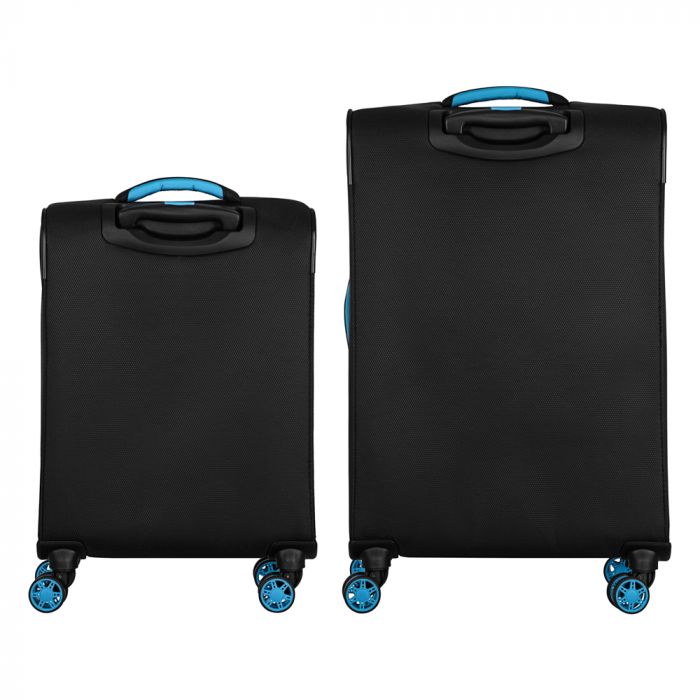 Набір валіз 2E, Trek, (M+S), TSA, 4 колеса, + 2 рюкзаки Cabin (2E-BPET-CABIN-BK), поліестр, чорний Набір валіз 2E, Trek, (M+S), TSA, 4 колеса, + 2 рюкзаки Cabin (2E-BPET-CABIN-BK), поліестр, чорний