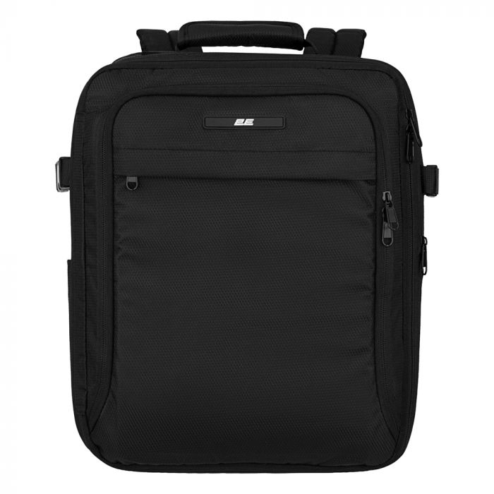 Рюкзак дорожній 2Е Trek, Cabin size, поліестр, EXP, 17/23л, з відсіком для ноутбука 16", чорний