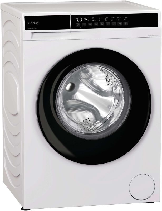 Пральна машина Candy ProWash 100 фронтальна, 7кг, 1200, A, 43.9см, дисплей, пара, інвертор, люк чорний, білий
