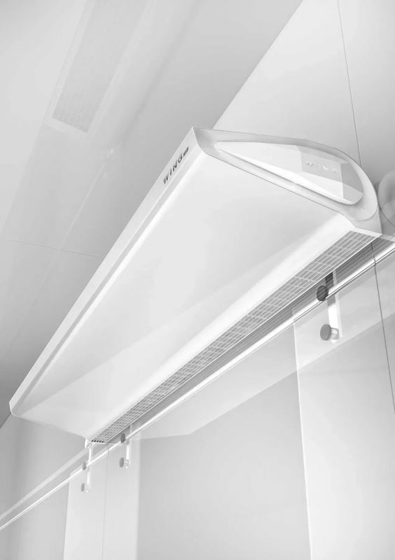 Повітряна теплова завіса Wing W200 двигун змінного струму AC 17-47 кВт з водяним теплообмінником біла