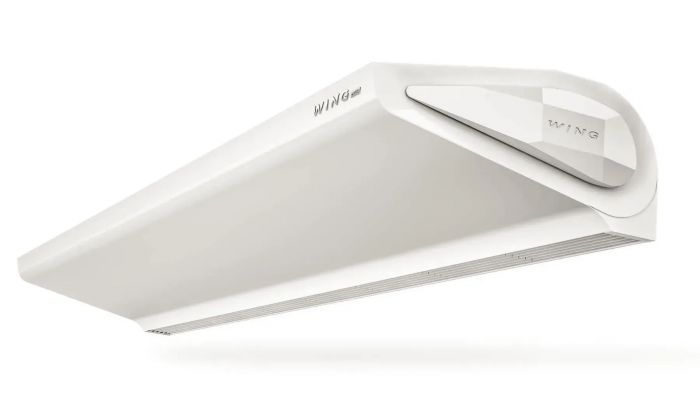 Повітряна теплова завіса Wing W200 двигун змінного струму AC 17-47 кВт з водяним теплообмінником біла