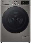 Пральна машина LG фронтальна, 9кг, 1200, A, 48см, дисплей, пара, інвертор, сріблястий