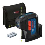 Нівелір лазерний Bosch Professional GPL 3G до 30м ±0.3мм/м зелений промінь чохол 0.35кг