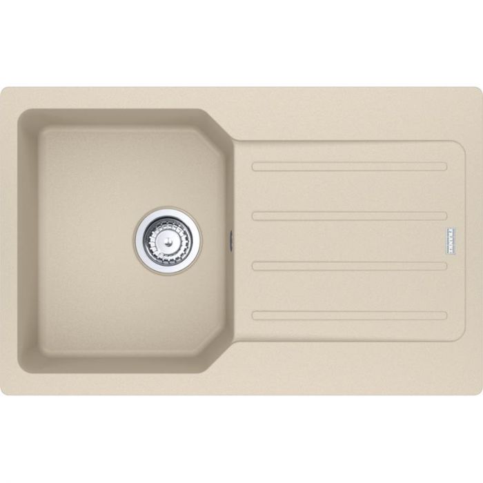 Мийка кухонна Franke City, фраграніт, прямокутник, з крилом, 780х500х190мм, чаша - 1, врізна, оборотна, UCG 611-78, бежевий