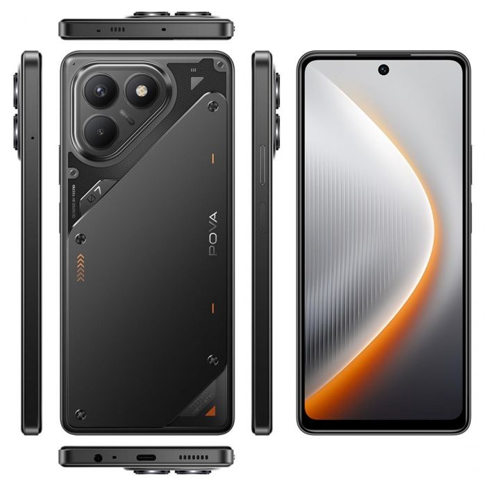 Смартфон TECNO POVA 7 Neo (LJ6) 6.78" 8/256ГБ, 2SIM, 7000мА•год, Geek Black
