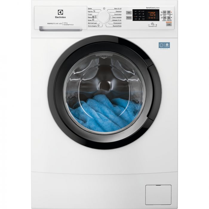 Пральна машина Electrolux фронтальна, 6кг, 1200, A, 41см, дисплей, інвертор, білий