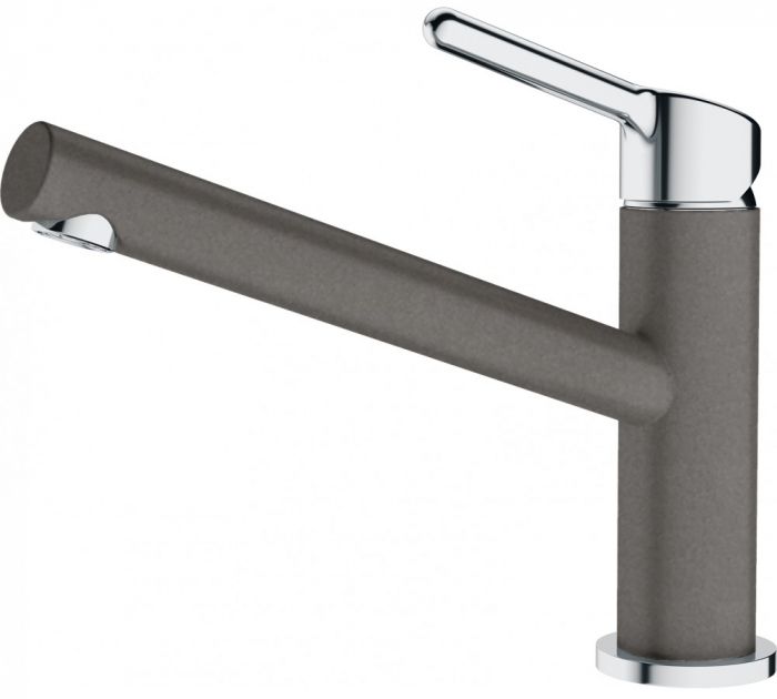 Змішувач для кухні Franke Orbit, довж.виливу - 225мм, 1важіль, хром-сірий камінь