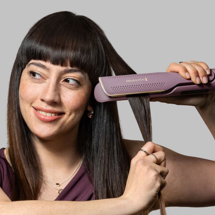 Стайлер  Remington AIRvive, 135Вт, темп.режимов-2, 140-190°C, термо килимок, кераміка, рожево- золотий