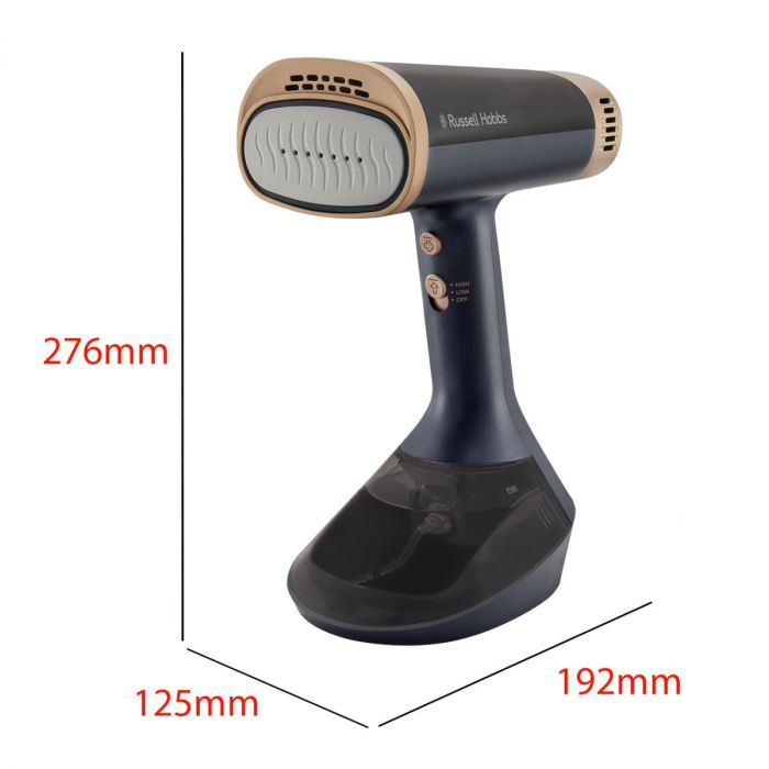 Відпарювач Russell Hobbs Genie VacuSteam, 1800Вт, 200мл, паровий удар -20гр, верт. відпарювання, керам. підошва, синій