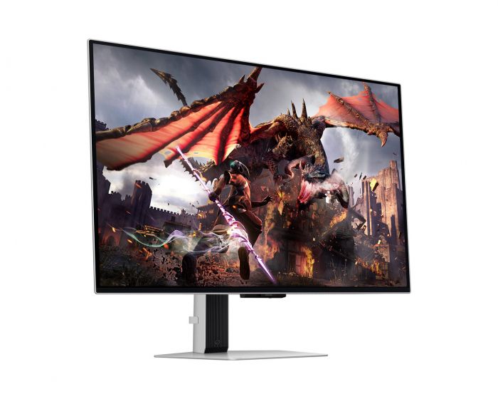 Монітор Samsung 32" Odyssey G80SD HDMI, DP, USB, Bluetooth, OLED, 3840x2160, 240Hz, 0.3ms, G-Sync Compatible