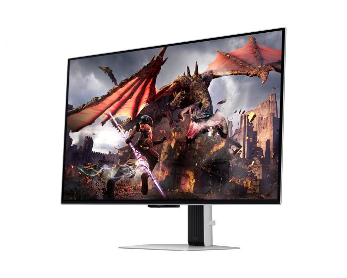 Монітор Samsung 32" Odyssey G80SD HDMI, DP, USB, Bluetooth, OLED, 3840x2160, 240Hz, 0.3ms, G-Sync Compatible