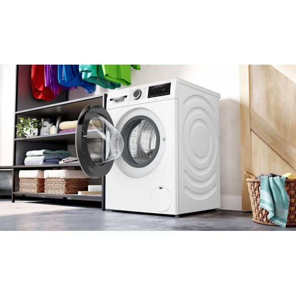 Пральна машина Bosch фронтальна, 8кг, 1400, A, 59см, дисплей, білий
