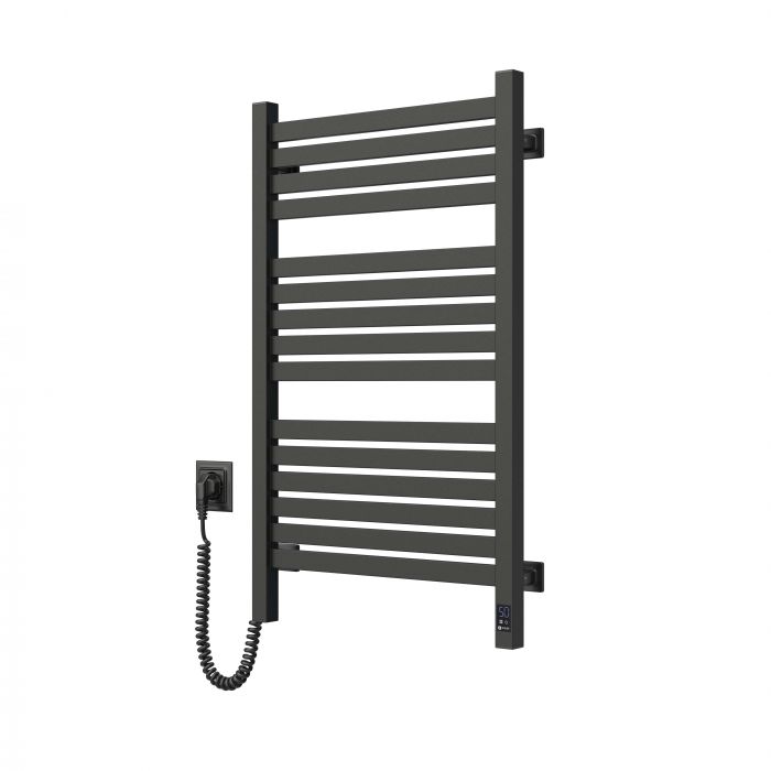 Рушникосушка Navin електрична Авангард Х, 800х480х71мм, Wi-Fi, сталь, чорний муар, ліве підключення