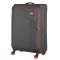 Валіза 2E, Trek, поліестер, велика, 97/117л, TSA, 4 колеса, EXP, сірий
