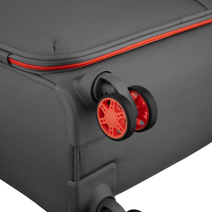 Валіза 2E, Trek, поліестер, мала, 35л, TSA, 4 колеса, сірий