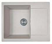 Мийка кухонна Adamant Minimal, штучний камінь, прямокут., з крилом, 615х495х200мм, чаша - 1, врізна, Avena