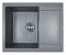 Мийка кухонна Adamant Minimal, штучний камінь, прямокут., з крилом, 615х495х200мм, чаша - 1, врізна, сірий