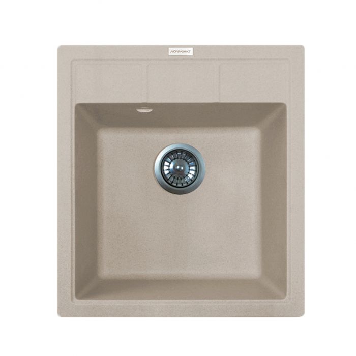 Набір кухонна Adamant Brick, штучний камінь, квадрат, без крила, 460x515x200мм, чаша - 1, врізна, Avena + змішувач