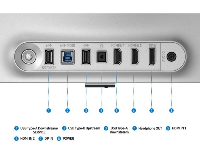 Монітор Samsung 27" Odyssey G81SF HDMI, DP, USB, USB-C, MM, IPS, 3840x2160, 240Hz, 0,03ms