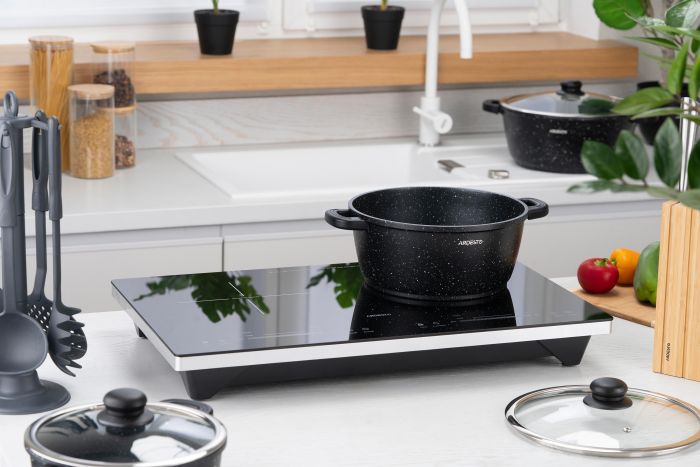 Набір посуду ARDESTO Gemini Anzio, 6 предметів, алюміній, чорний