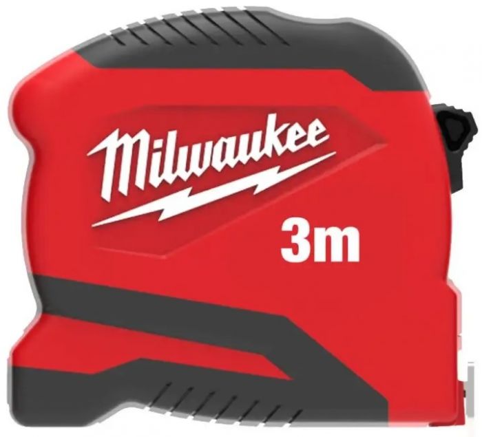 Рулетка Milwaukee Pro Compact, 3мх19мм з фіксатором змотування, АБС-пластик