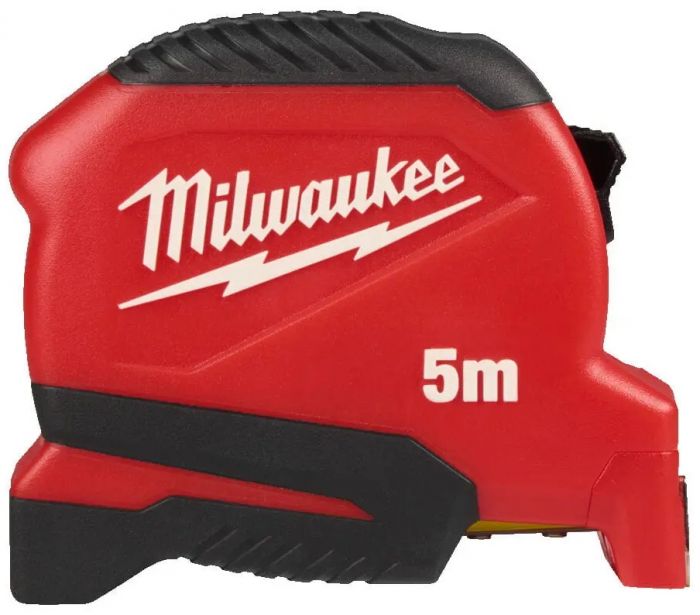 Рулетка Milwaukee Pro Compact, 5мх19мм з фіксатором змотування, АБС-пластик