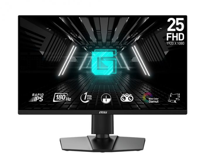 Монітор MSI 24.5" G255PF-E2 2xHDMI, DP, IPS, 180Hz, 1ms, sRGB 99%, FreeSync, HAS