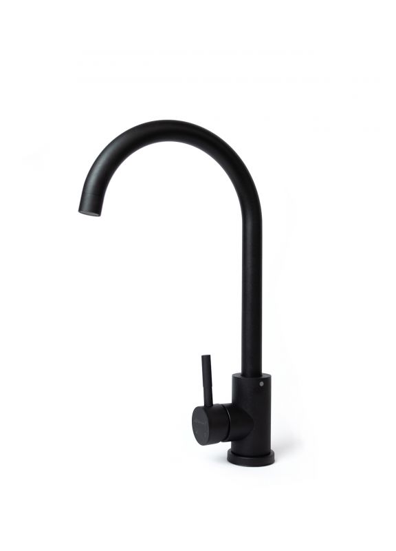 Набір кухонний Adamant Univer, штучний камінь, квадрат, без крила, 560х500х200мм, чаша - 1, врізна, антрацит + змішувач + дозатор + ополіскувач склянок + коландер