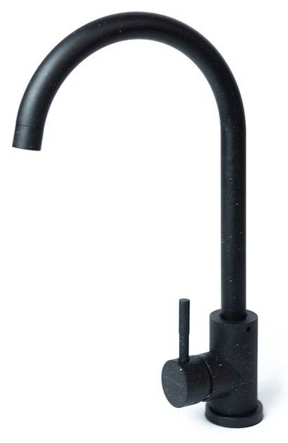 Набір кухонний Adamant Univer, штучний камінь, квадрат, без крила, 560х500х200мм, чаша - 1, врізна, чорний + змішувач + дозатор + ополіскувач склянок + коландер