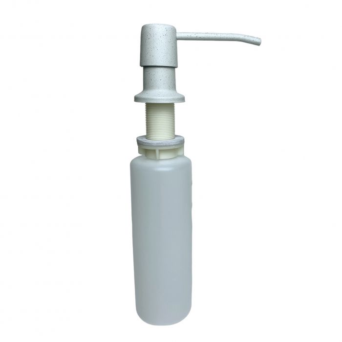 Набір кухонний Adamant Similar, штучний камінь, прямокут., без крила, 885x505x230мм, чаша - 2, врізна, Old stone + змішувач + дозатор + ополіскувач склянок + коландер