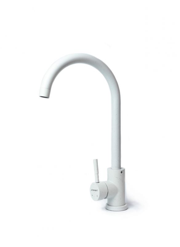 Набір кухонний Adamant Ovum, штучний камінь, овальна, з крилом, 615х495х200мм, чаша - 1, врізна, Old stone + змішувач та дозатор