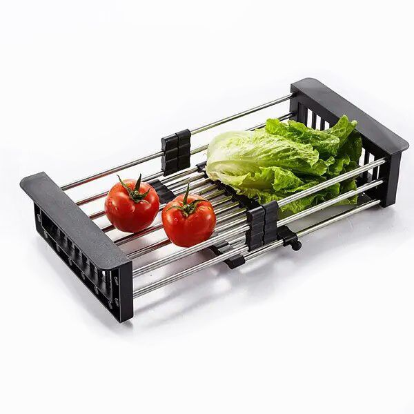 Набір кухонний Adamant Minimal, штучний камінь, прямокут., з крилом, 615х495х200мм, чаша - 1, врізна, чорний + змішувач + дозатор + ополіскувач склянок + коландер