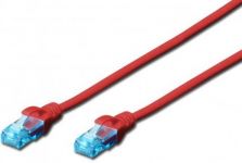 Патч-корд 2E CAT 5e, UTP, 3м, 26AWG, RJ45, 7/0.16, Cu, LSZH, червоний
