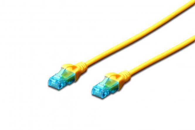Патч-корд 2E CAT 5e, UTP, 10м, 26AWG, RJ45, 7/0.16, Cu, LSZH, жовтий