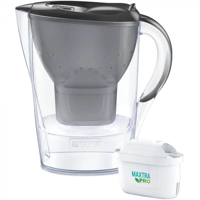 Фільтр-глечик Brita Marella XL Memo MXPro 3.5л (2л очищеної води) з фільтр-картриджем, сірий