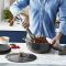 Каструля Tefal Air, з кришкою, 5.7л, алюміній, чорний