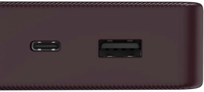 Акумулятор портативний літій-іонний Power Bank Hama 20000 мА·год, USB-C, USB-A, plum