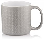 Чашка ARDESTO Francesca, 360мл, кераміка, сірий світлий