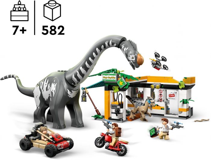 Конструктор LEGO Jurassic World Місія з відстеження раптора і титанозавра