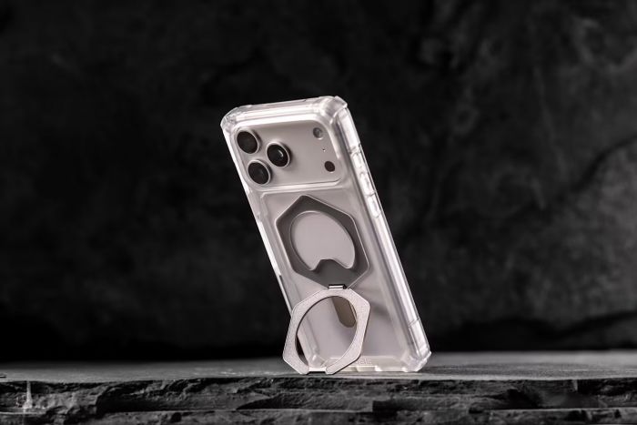 Чохол UAG для iPhone 17 Pro, Plasma XTE MagSafe, Clear/Titanium